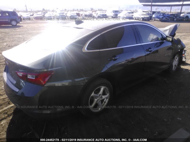 1G1ZB5ST0HF274399 - 2017 CHEVROLET MALIBU LS GRAY photo 4