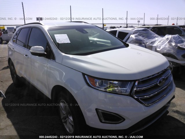 2FMPK3J96JBB10246 - 2018 FORD EDGE SEL WHITE photo 1