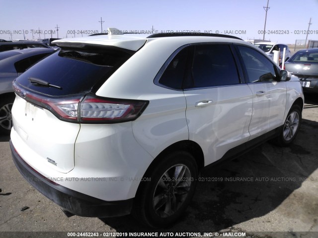 2FMPK3J96JBB10246 - 2018 FORD EDGE SEL WHITE photo 4