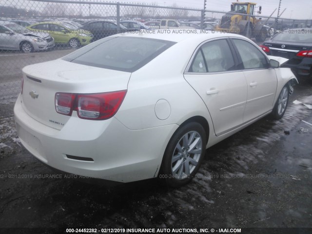 1G11E5SL6EF220590 - 2014 CHEVROLET MALIBU 2LT WHITE photo 4