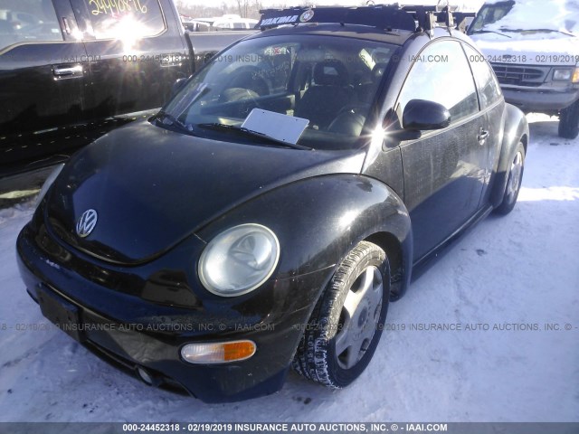 3VWBB61C7WM051402 - 1998 VOLKSWAGEN NEW BEETLE Schwarz Foto 2