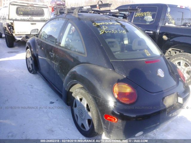 3VWBB61C7WM051402 - 1998 VOLKSWAGEN NEW BEETLE Schwarz Foto 3