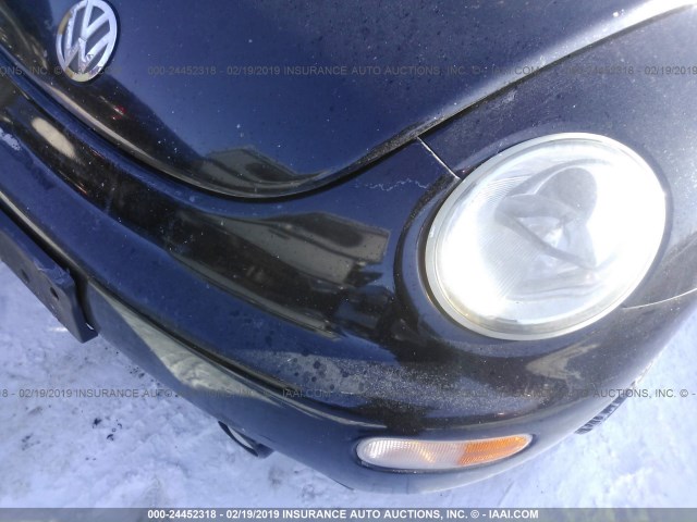 3VWBB61C7WM051402 - 1998 VOLKSWAGEN NEW BEETLE Schwarz Foto 6