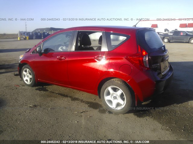 3N1CE2CP7FL389026 - 2015 NISSAN VERSA NOTE S/S PLUS/SV/SL/SR RED photo 3