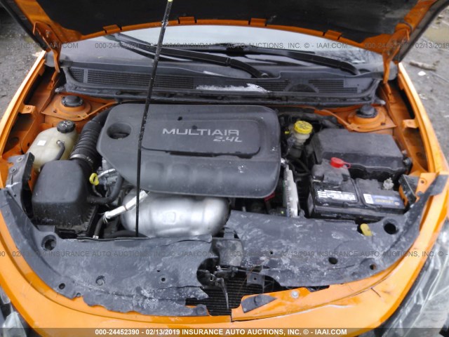 1C3CDFBB4ED861897 - 2014 DODGE DART SXT ORANGE photo 10