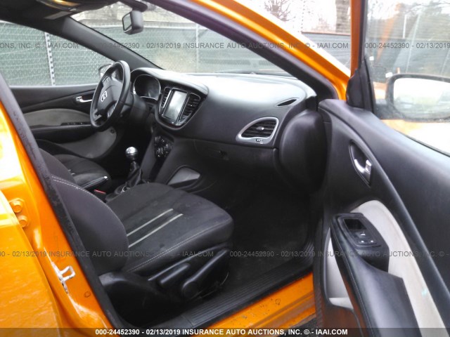 1C3CDFBB4ED861897 - 2014 DODGE DART SXT ORANGE photo 5