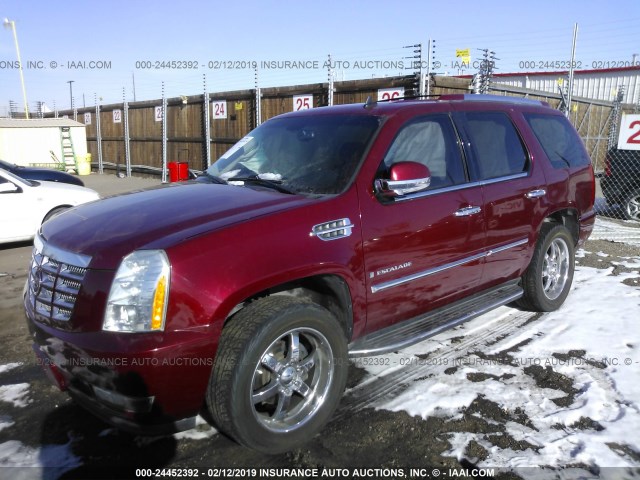 1GYFK13249R156357 - 2009 CADILLAC ESCALADE BURGUNDY photo 2