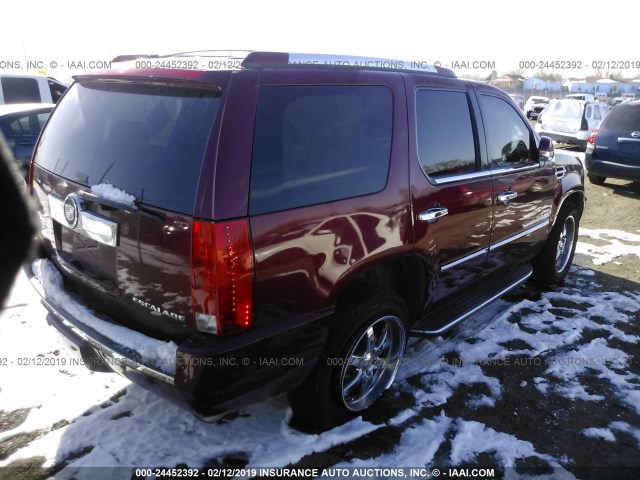 1GYFK13249R156357 - 2009 CADILLAC ESCALADE BURGUNDY photo 4