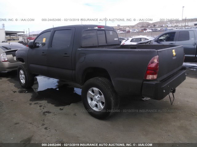 5TELU42N87Z322929 - 2007 TOYOTA TACOMA DOUBLE CAB 黑色 照片 3