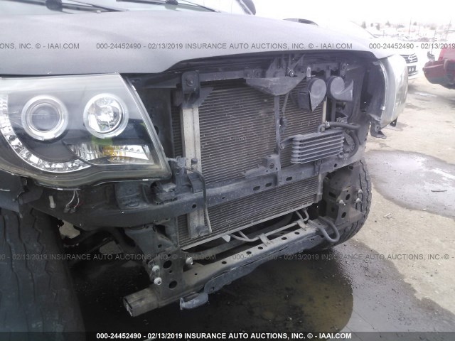 5TELU42N87Z322929 - 2007 TOYOTA TACOMA DOUBLE CAB 黑色 照片 6