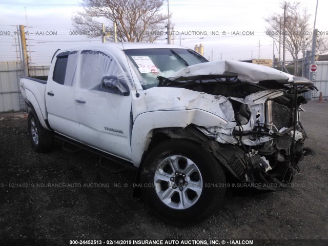 5TFJU4GN9BX001031 - 2011 TOYOTA TACOMA DOUBLE CAB PRERUNNER WHITE photo 1