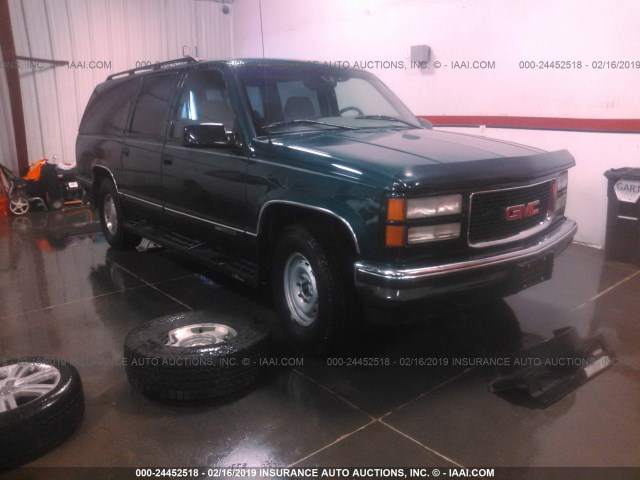 3GKFK16RXTG506956 - 1996 GMC SUBURBAN K1500 GREEN photo 1