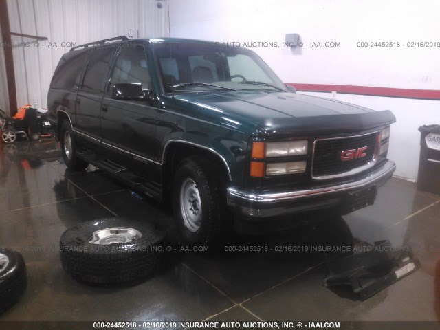 3GKFK16RXTG506956 - 1996 GMC SUBURBAN K1500 GREEN photo 6