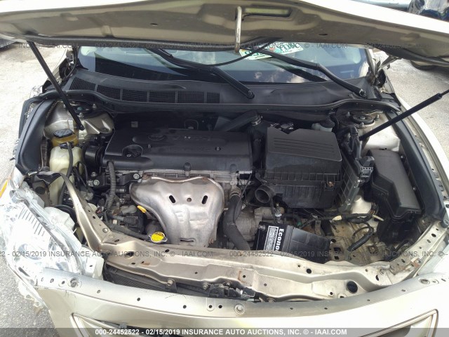 4T1BE46KX9U393355 - 2009 TOYOTA CAMRY SE/LE/XLE 金色 照片 10
