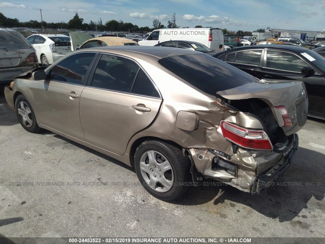 4T1BE46KX9U393355 - 2009 TOYOTA CAMRY SE/LE/XLE 金色 照片 3