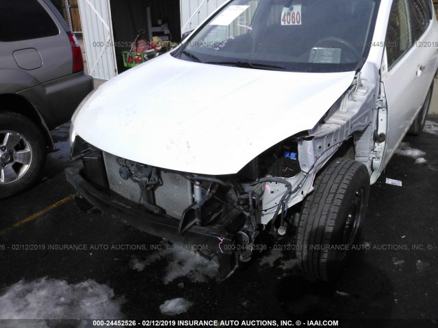 JN8AS5MV9DW127550 - 2013 NISSAN ROGUE S/SV WHITE photo 6