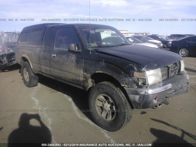 4TAWN72N8XZ566499 - 1999 TOYOTA TACOMA XTRACAB BLACK photo 1