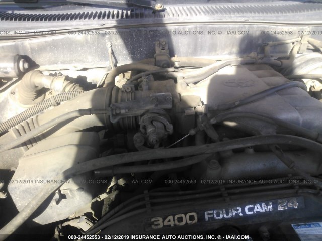 4TAWN72N8XZ566499 - 1999 TOYOTA TACOMA XTRACAB BLACK photo 10