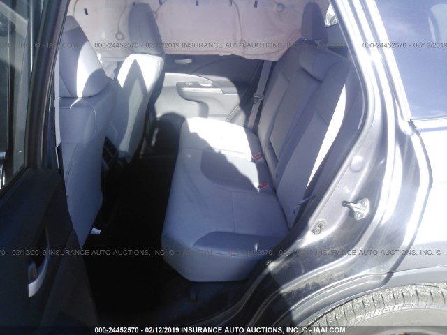 2HKRM3H48GH507388 - 2016 HONDA CR-V SE GRAY photo 8