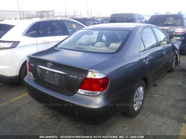 4T1BE32K46U646763 - 2006 TOYOTA CAMRY LE/XLE/SE GRAY photo 4