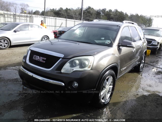 1GKER23778J134174 - 2008 GMC ACADIA SLT-1 BROWN photo 2