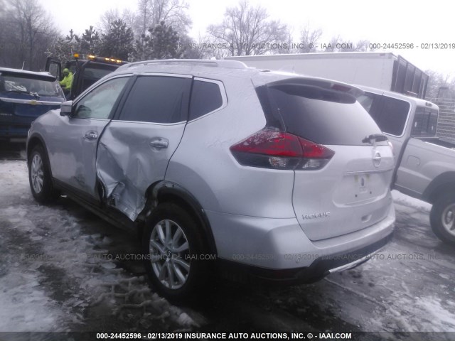 KNMAT2MV1KP503947 - 2019 NISSAN ROGUE SILVER photo 3