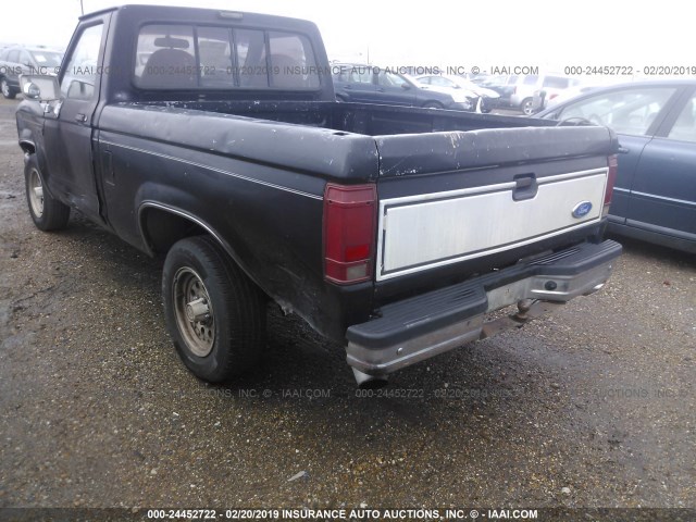 1FTCR10A2NPA39351 - 1992 FORD RANGER BLACK photo 3