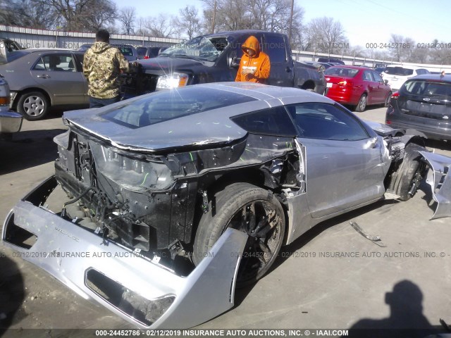 1G1YB2D74J5101202 - 2018 CHEVROLET CORVETTE STINGRAY/1LT SILVER photo 4