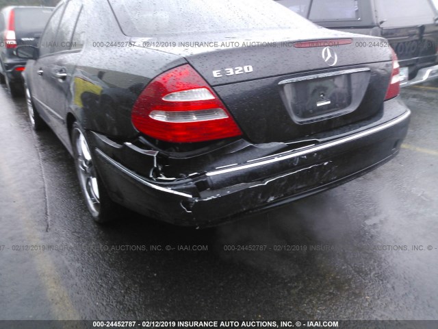 WDBUF65J84A543888 - 2004 MERCEDES-BENZ E 320 BLACK photo 6