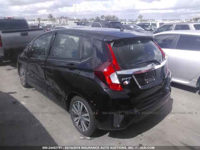 3HGGK5H89FM778823 - 2015 HONDA FIT EX/EXL BLACK photo 3