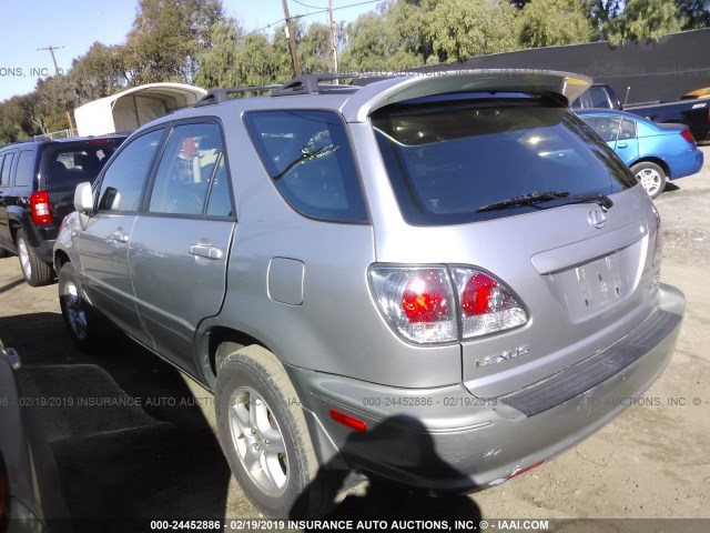 JTJHF10U310190854 - 2001 LEXUS RX 300 SILVER photo 3