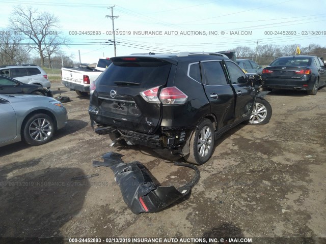 5N1AT2MT5GC792758 - 2016 NISSAN ROGUE S/SL/SV BLACK photo 4