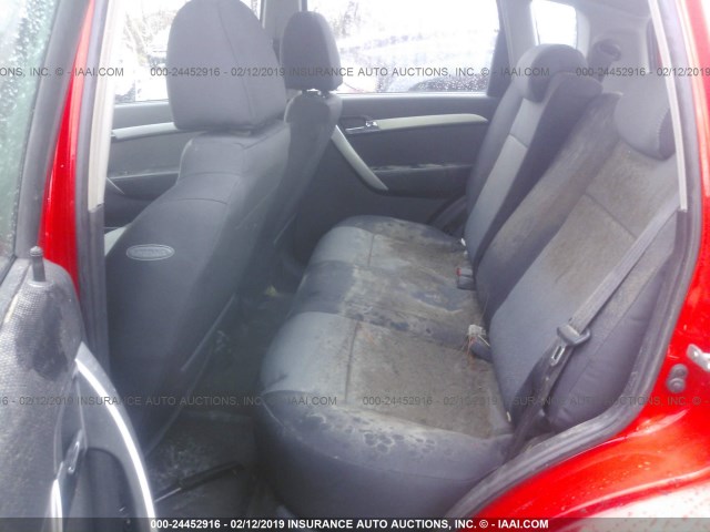 KL1TD6DE1AB132305 - 2010 CHEVROLET AVEO LS/LT RED photo 8