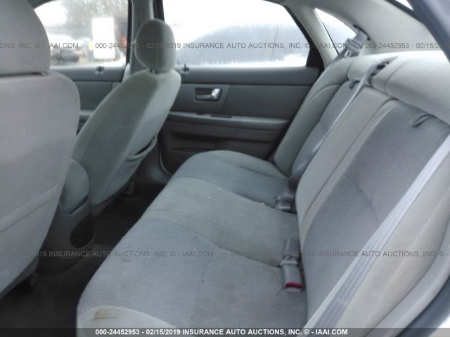 1FAFP55252A212974 - 2002 FORD TAURUS SES WHITE photo 8