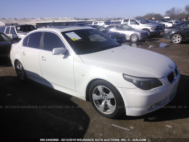 WBANE53517CW59870 - 2007 BMW 525 I WHITE photo 1