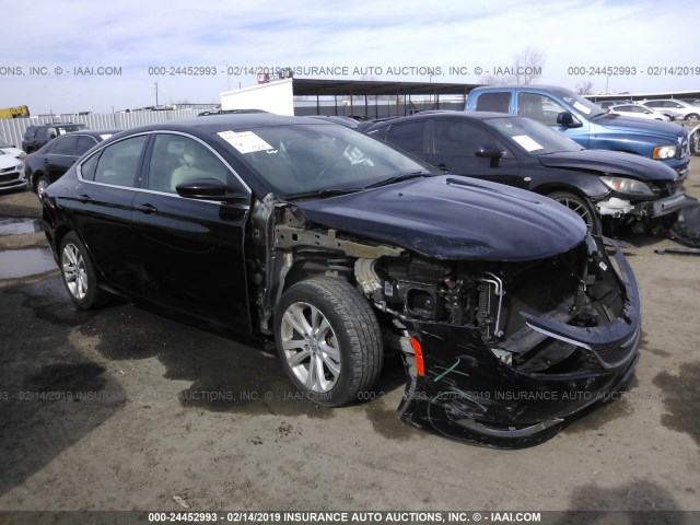 1C3CCCAB7FN591689 - 2015 CHRYSLER 200 LIMITED BLACK photo 1