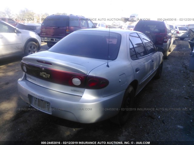 1G1JF54F257172598 - 2005 CHEVROLET CAVALIER LS SILVER photo 4