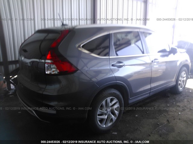 2HKRM3H72FH517603 - 2015 HONDA CR-V EXL GRAY photo 4