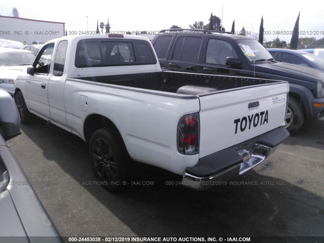 4TAVN52N4XZ505666 - 1999 TOYOTA TACOMA XTRACAB WHITE photo 3