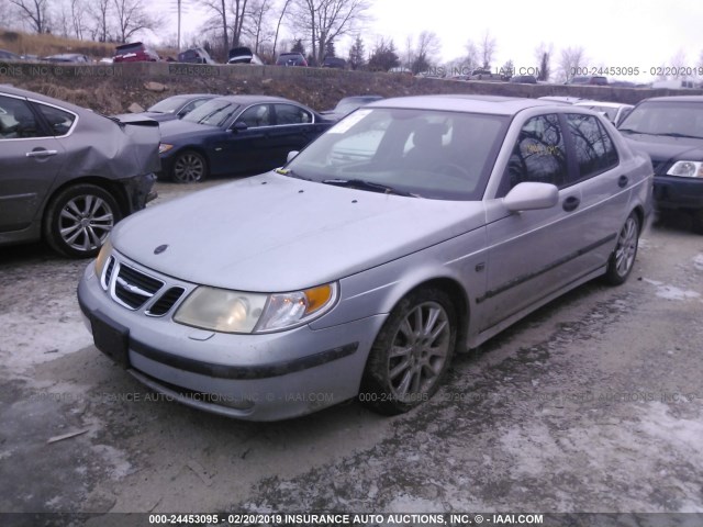 YS3EH49G623055617 - 2002 SAAB 9-5 AERO SILVER photo 2