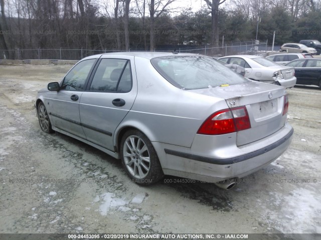 YS3EH49G623055617 - 2002 SAAB 9-5 AERO SILVER photo 3