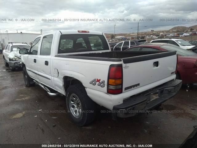 2GTEK13V871104912 - 2007 GMC NEW SIERRA K1500 WHITE photo 3