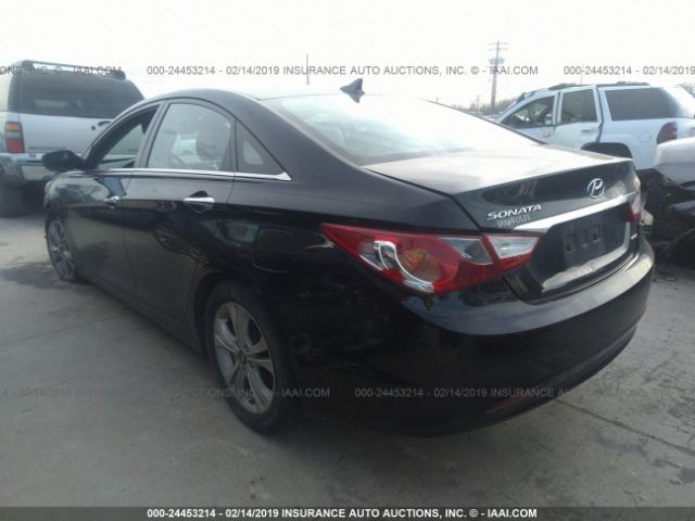 5NPEC4AC8BH074334 - 2011 HYUNDAI SONATA SE/LIMITED Black photo 3