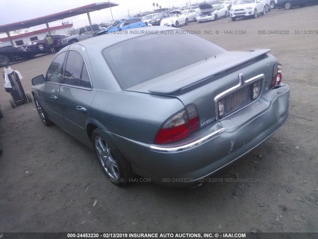 1LNHM86S84Y617129 - 2004 LINCOLN LS GREEN photo 3
