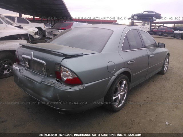 1LNHM86S84Y617129 - 2004 LINCOLN LS GREEN photo 4