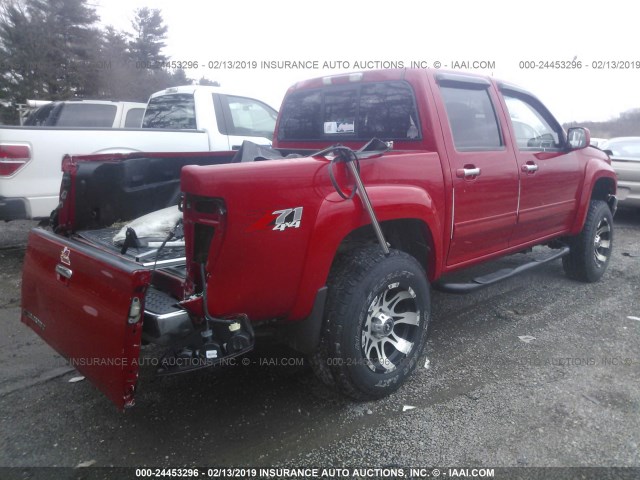 1GCJTDDE0A8108923 - 2010 CHEVROLET COLORADO LT RED photo 4