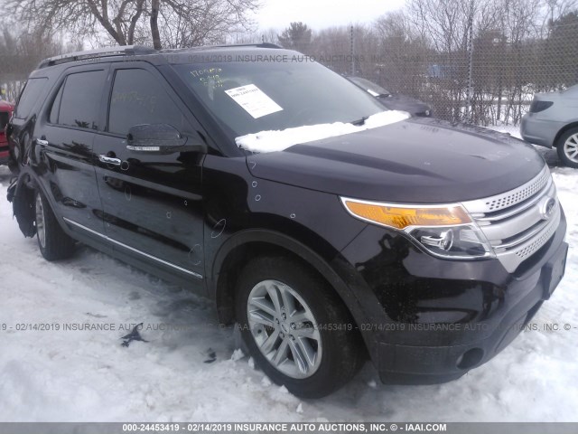 1FM5K8D81DGB56863 - 2013 FORD EXPLORER XLT BLACK photo 1