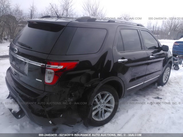 1FM5K8D81DGB56863 - 2013 FORD EXPLORER XLT BLACK photo 4