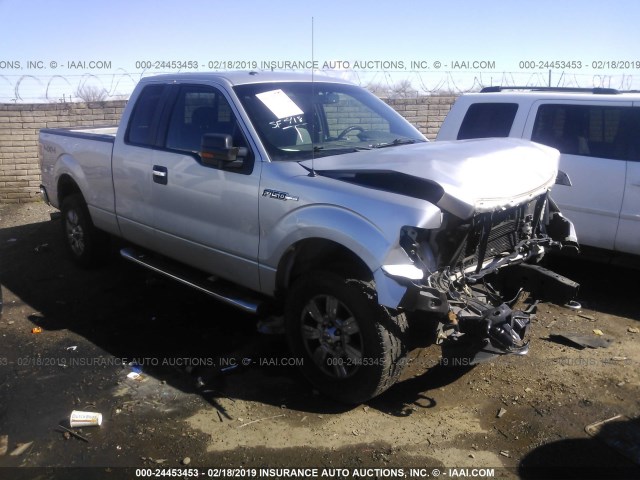 1FTFX1EF1BFB84907 - 2011 FORD F150 SUPER CAB SILVER photo 1