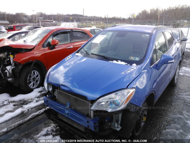 KL4CJASB6FB139118 - 2015 BUICK ENCORE BLUE photo 2